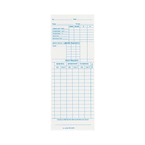 Dx3200 Time Cards – Box Of 1000